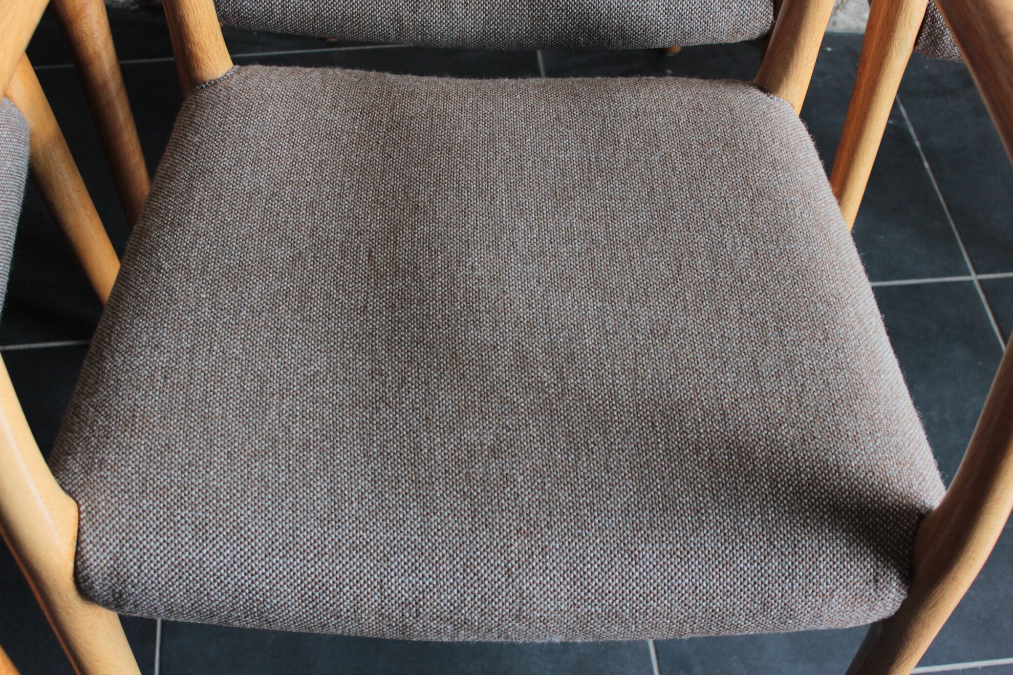 Danish table and 6 chairs set, by Niels Moller, 1960