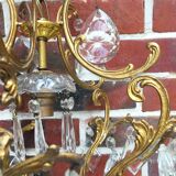 Old chandelier has tassels