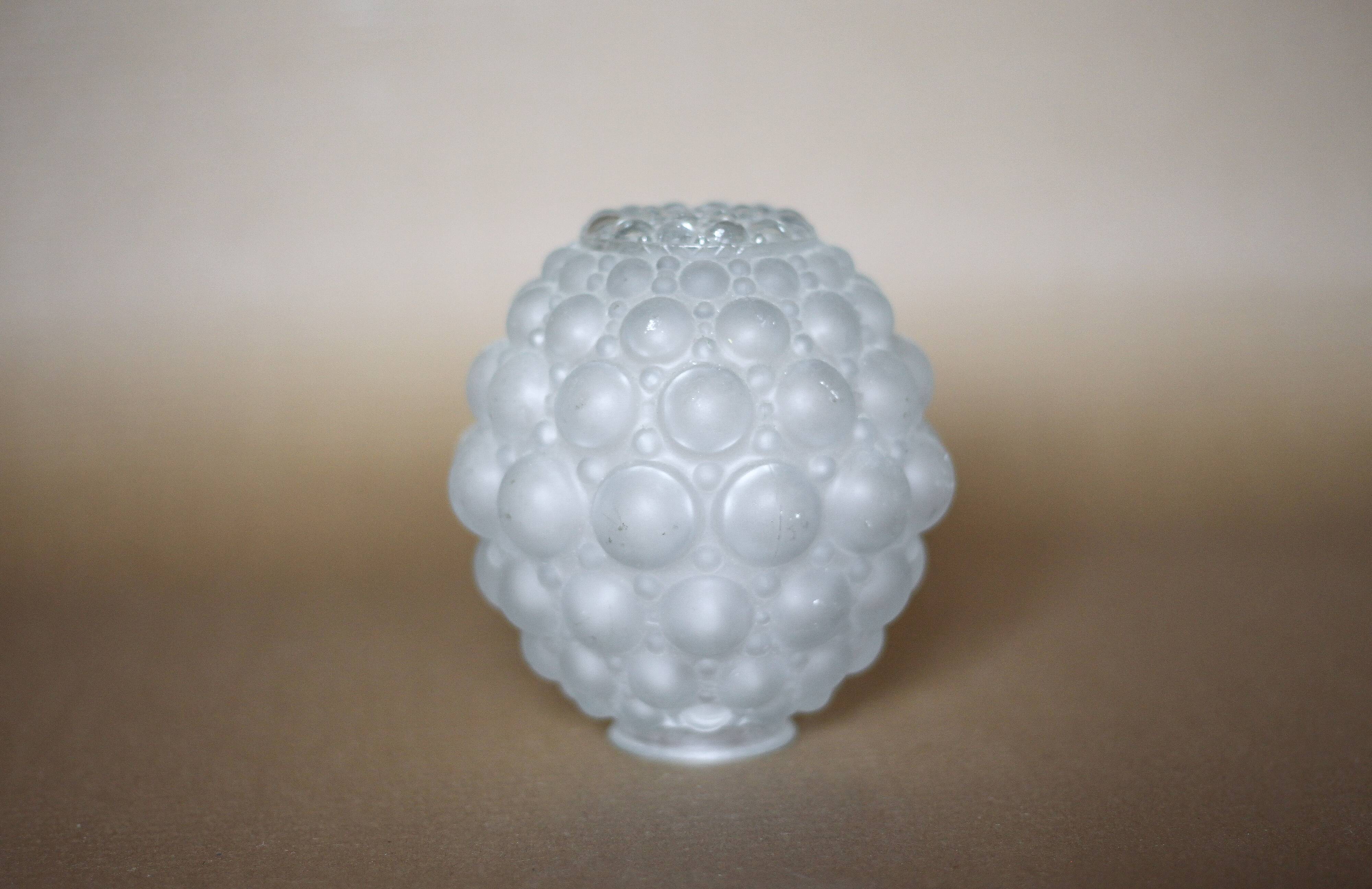 Bubble pattern glass globe, vintage glass lampshade, lighting fixture, globe lamp, interior decoration