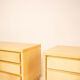 Angelo Mazzola Parchment Nightstands for Salpol In the Manner of Aldo Tura