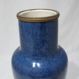 Large powdery blue porcelain vase