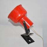 Red clamp lamp