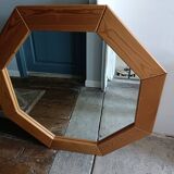 Grand miroir octogonal design scandinave
