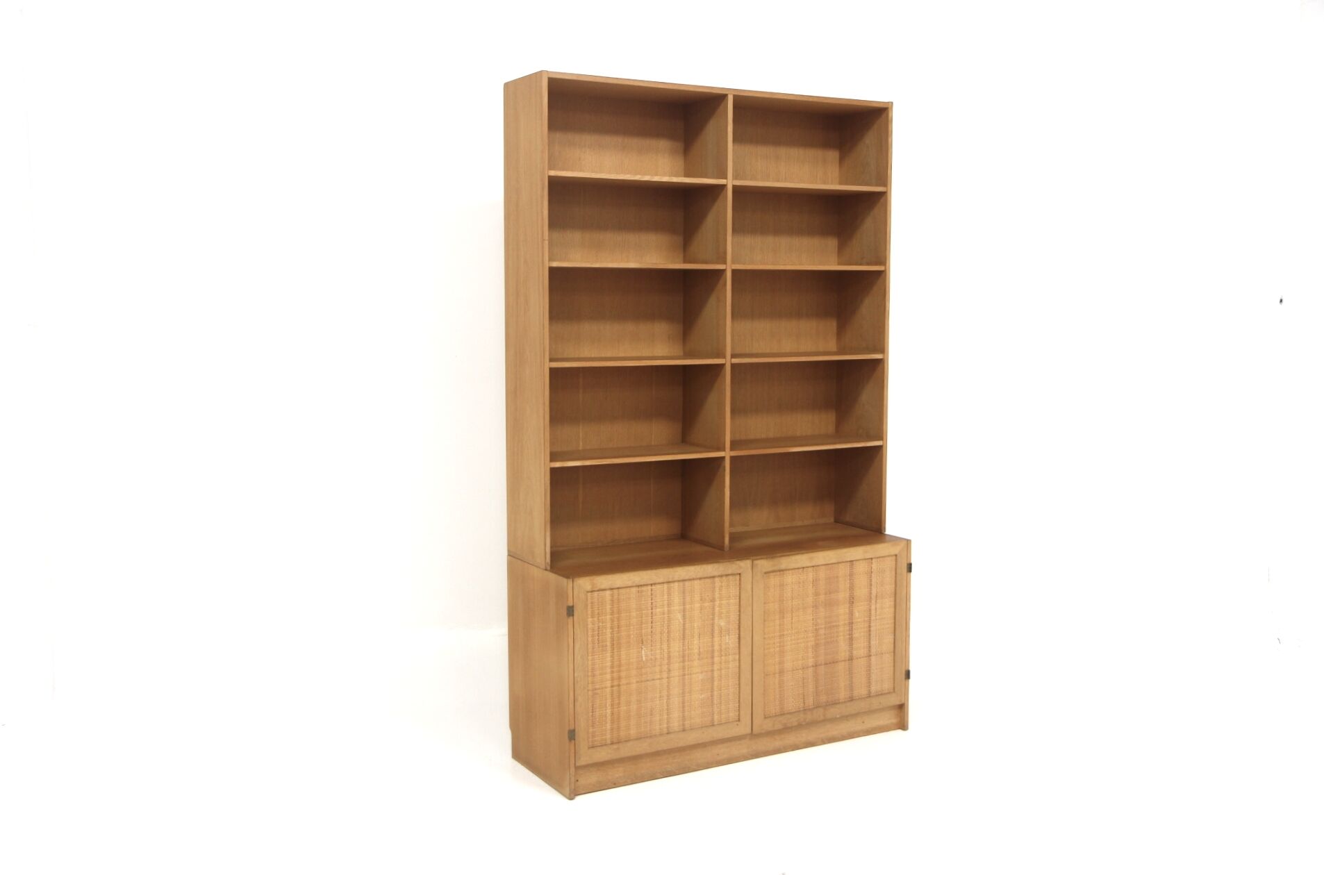 Scandinavian oak library