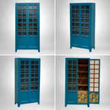 Parisian wardrobe glazed blue Peacock 1940