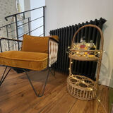 Vintage rattan bar