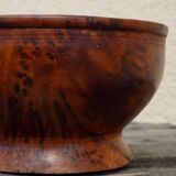 Wooden footed bowl