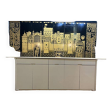 Sideboard - Buffet 1970 in beige lacquer
