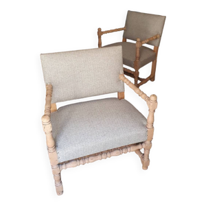 Paire fauteuils - louis xiii