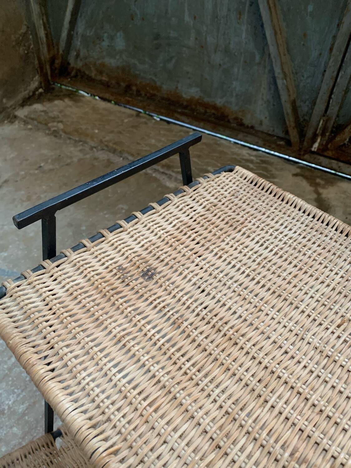 Pair of Raoul Guys Wicker Magazine Racks Circa 195