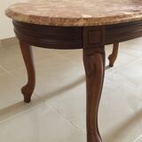 Coffee table with marble top