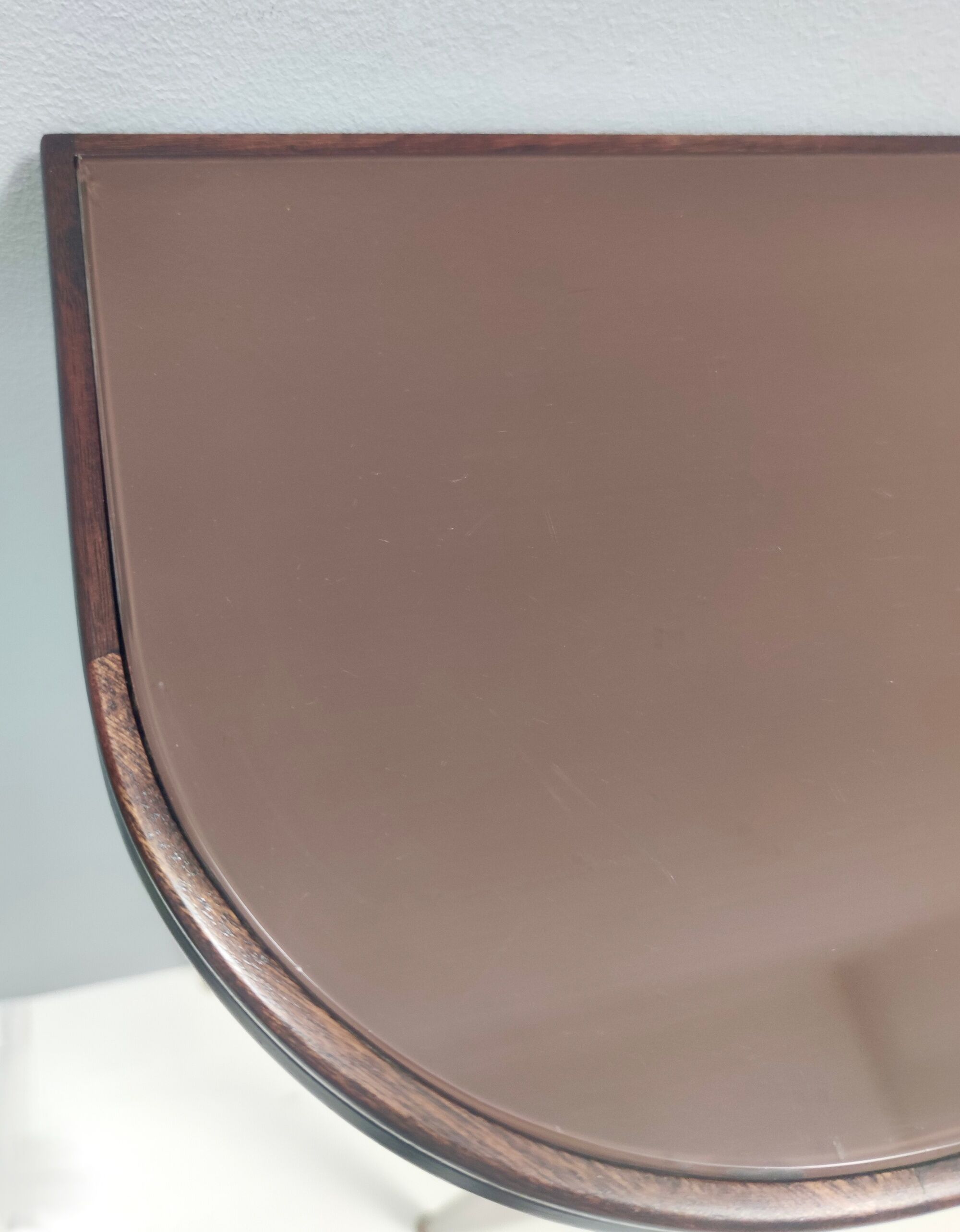 Vintage Ebonized Beech Console Table by Paolo Buffa with Glass Top, Italy