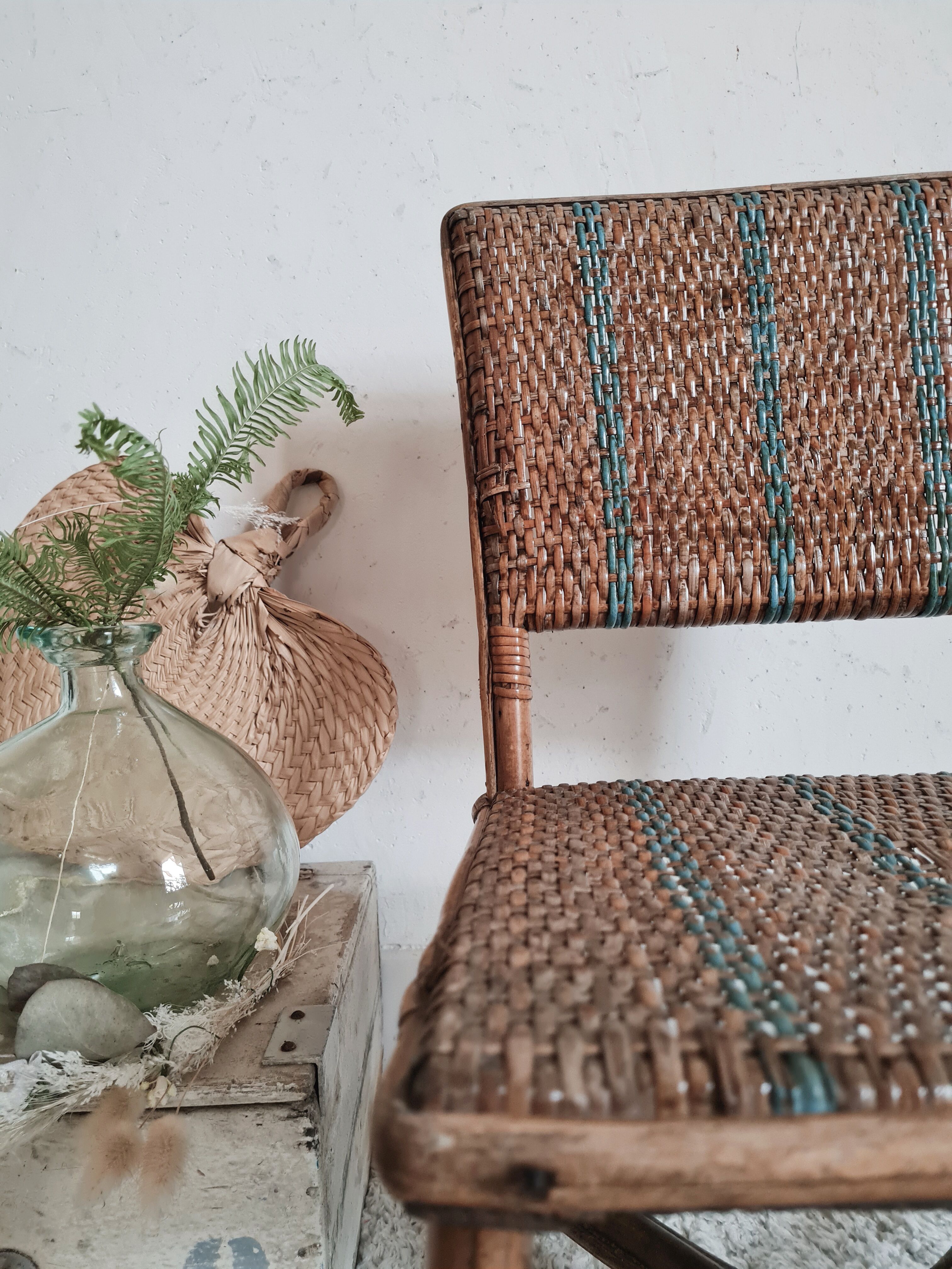 Old bamboo child chair