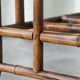 Anglo-Japanese bamboo imitation magazine rack, tortoiseshell, 19th century.