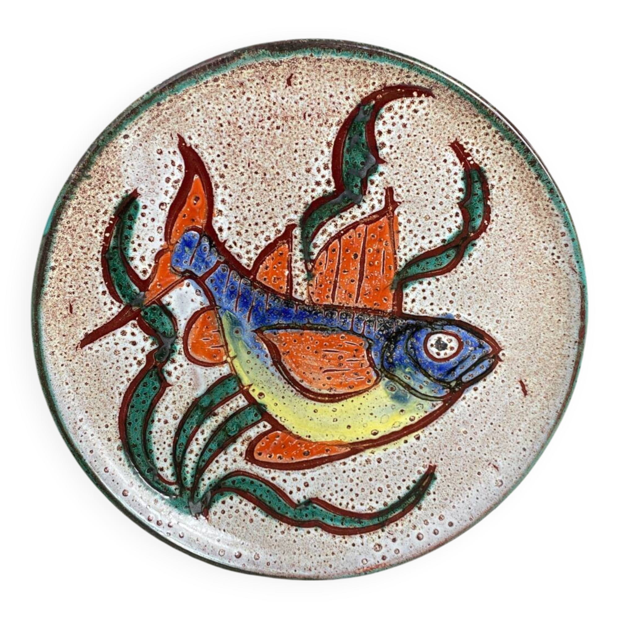 Daniel Etienne Vallauris ceramic plate