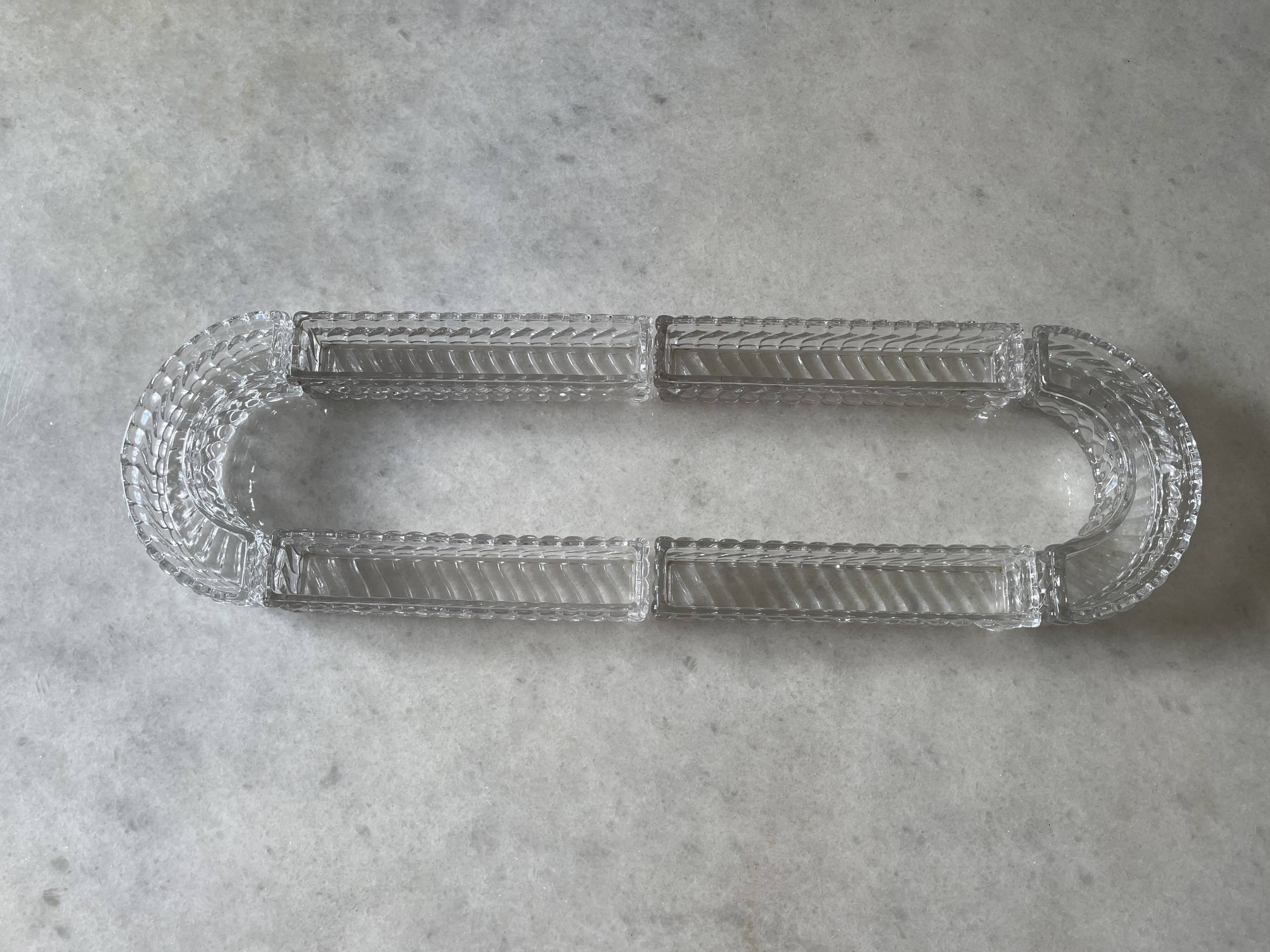 Baccarat runner or centerpiece.