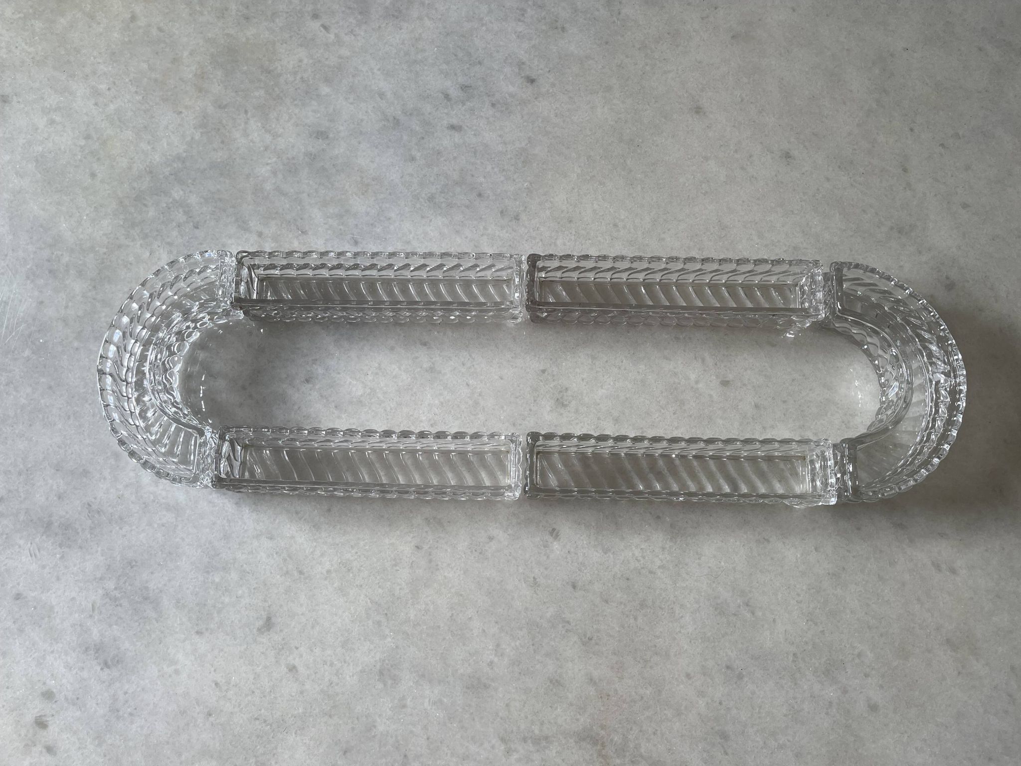 Baccarat runner or centerpiece.