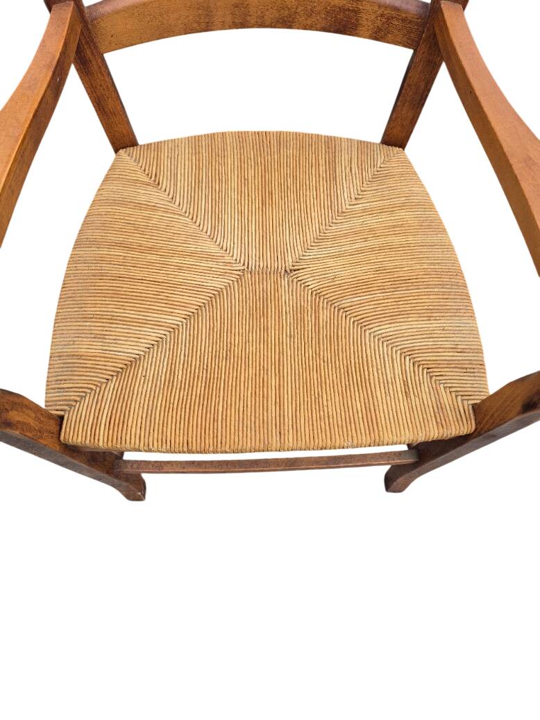 6 chaises + un fauteuil de campagne