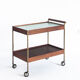 Vintage dessert in teak, brass and glass, 1960