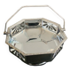 1 sugar bowl or art deco stainless steel bowl