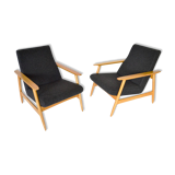 Pair of armchairs Ąžuolas by Valerija EMA Cukermanienė for Vilniaus Baldų Kombinatas, 1968