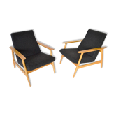 Pair of armchairs Ąžuolas by Valerija EMA Cukermanienė for Vilniaus Baldų Kombinatas, 1968
