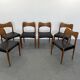 Set of 6 model 71 teak dining chairs by Niels O Møller for JL Møllers 1950s