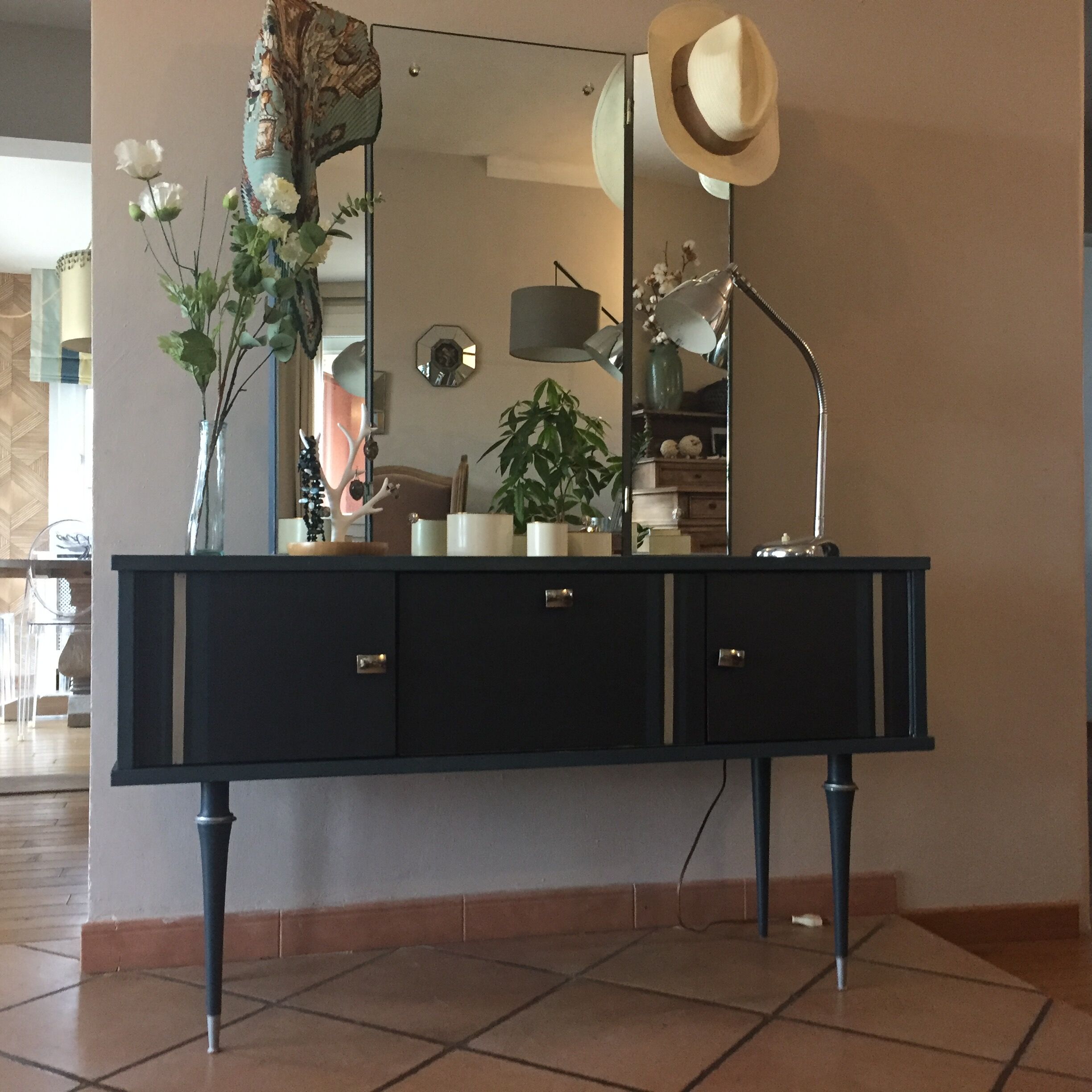 Coiffeuse avec miroir