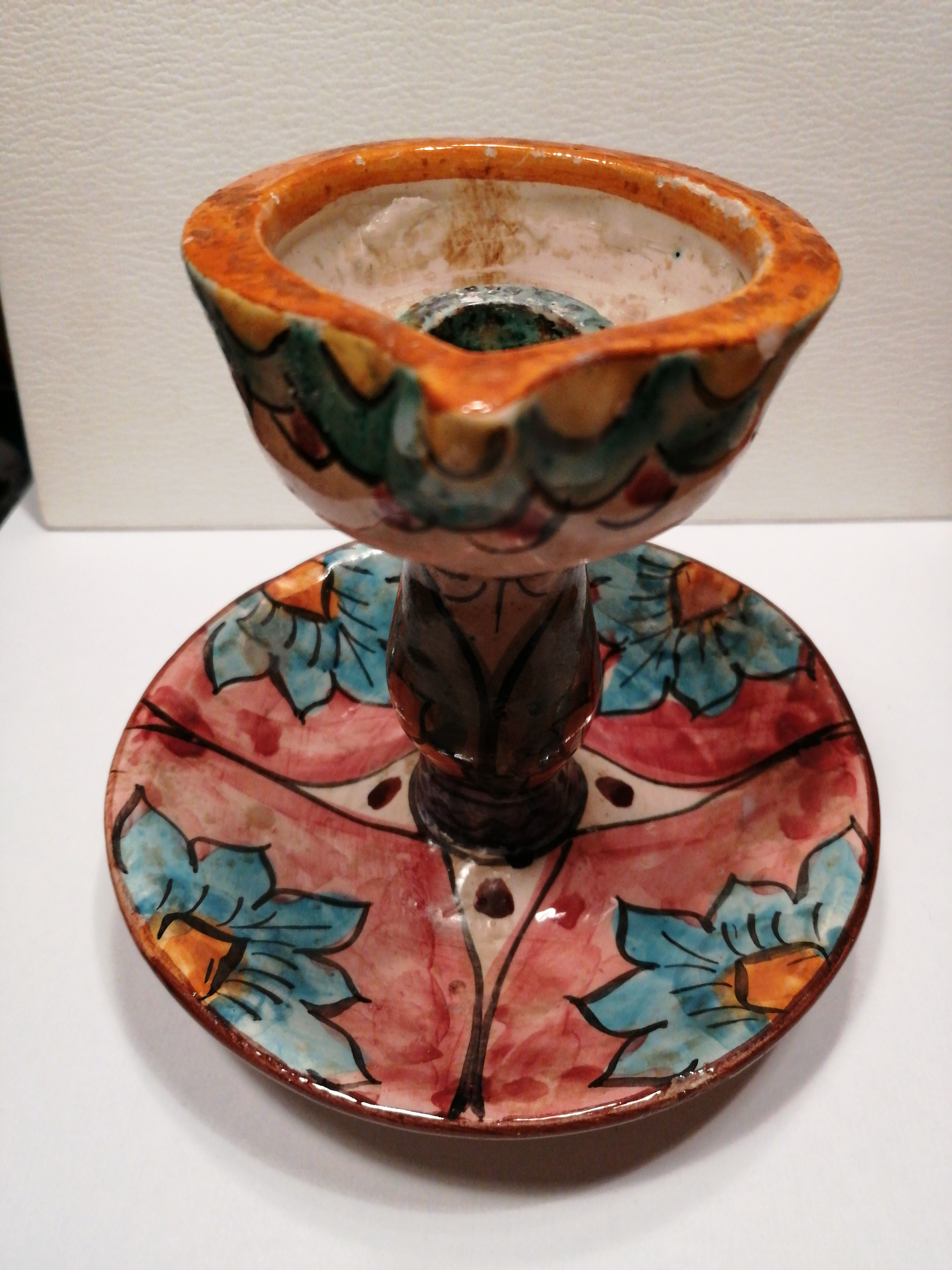 Old candlestick to hand