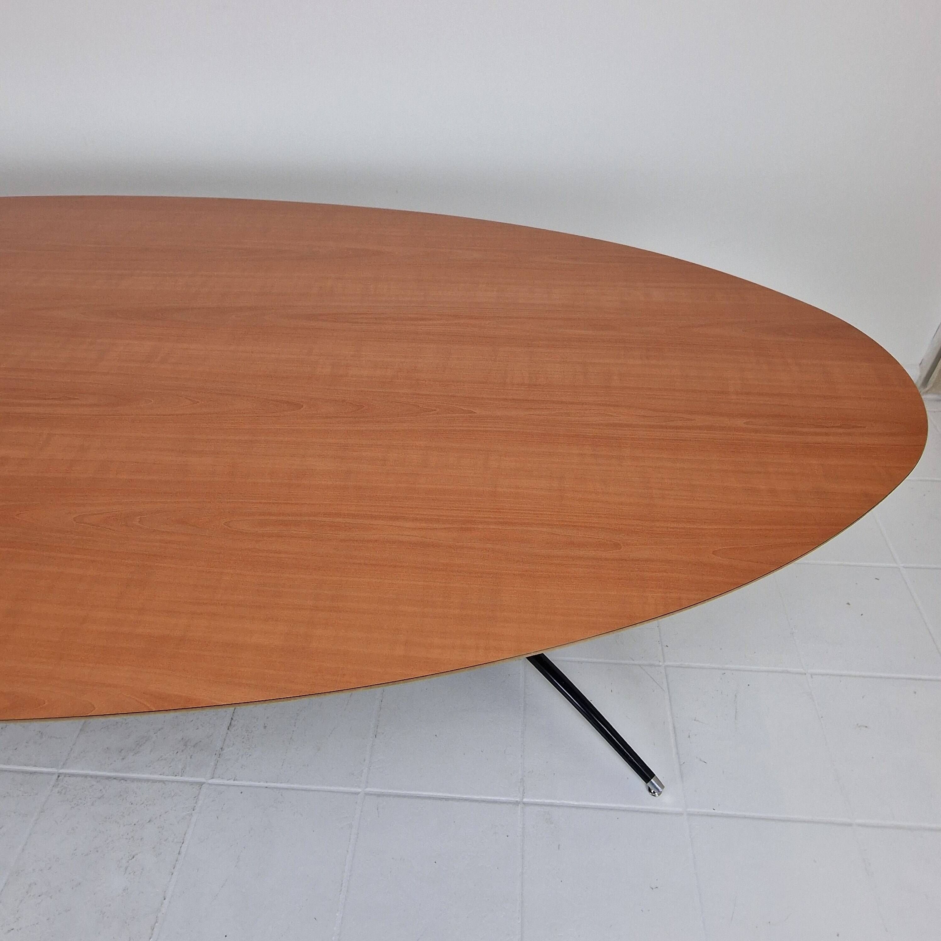 Extra large oval dining or conference table by Artifort
