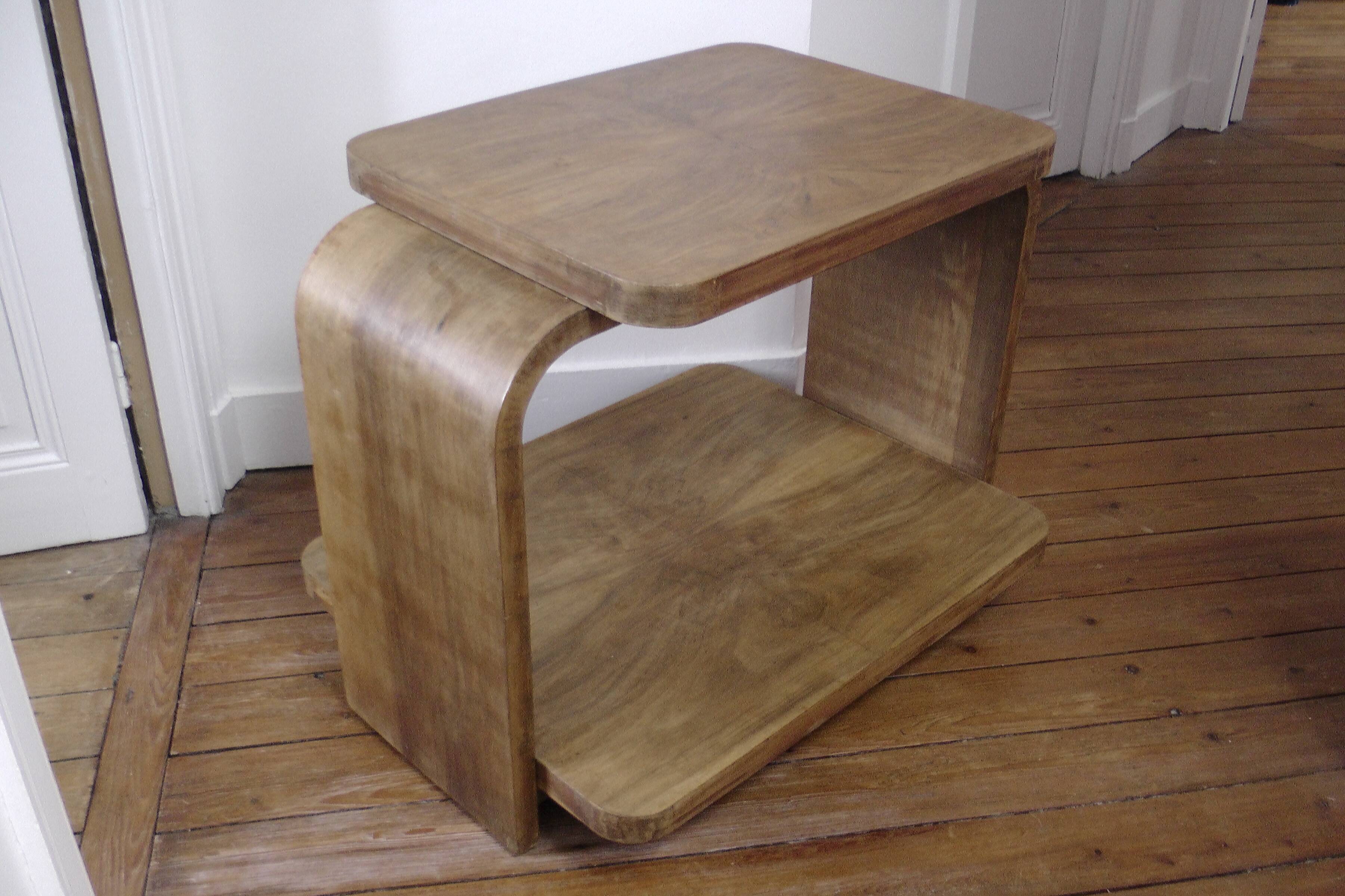 Table basse double plateau années 30/40