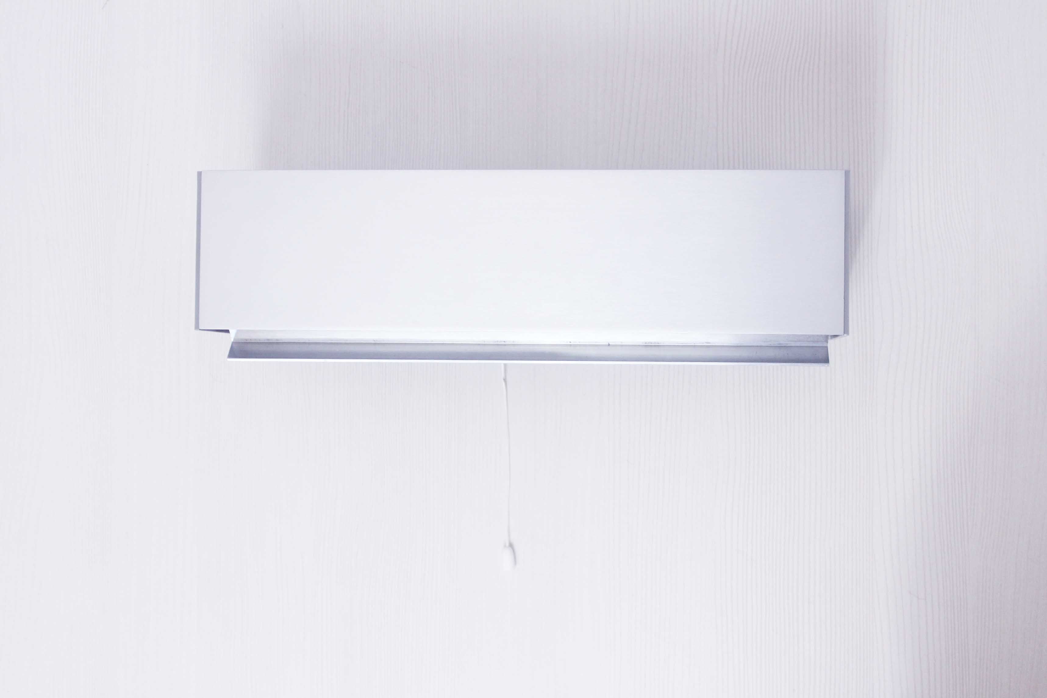 Aluminum wall light, 50s/60s