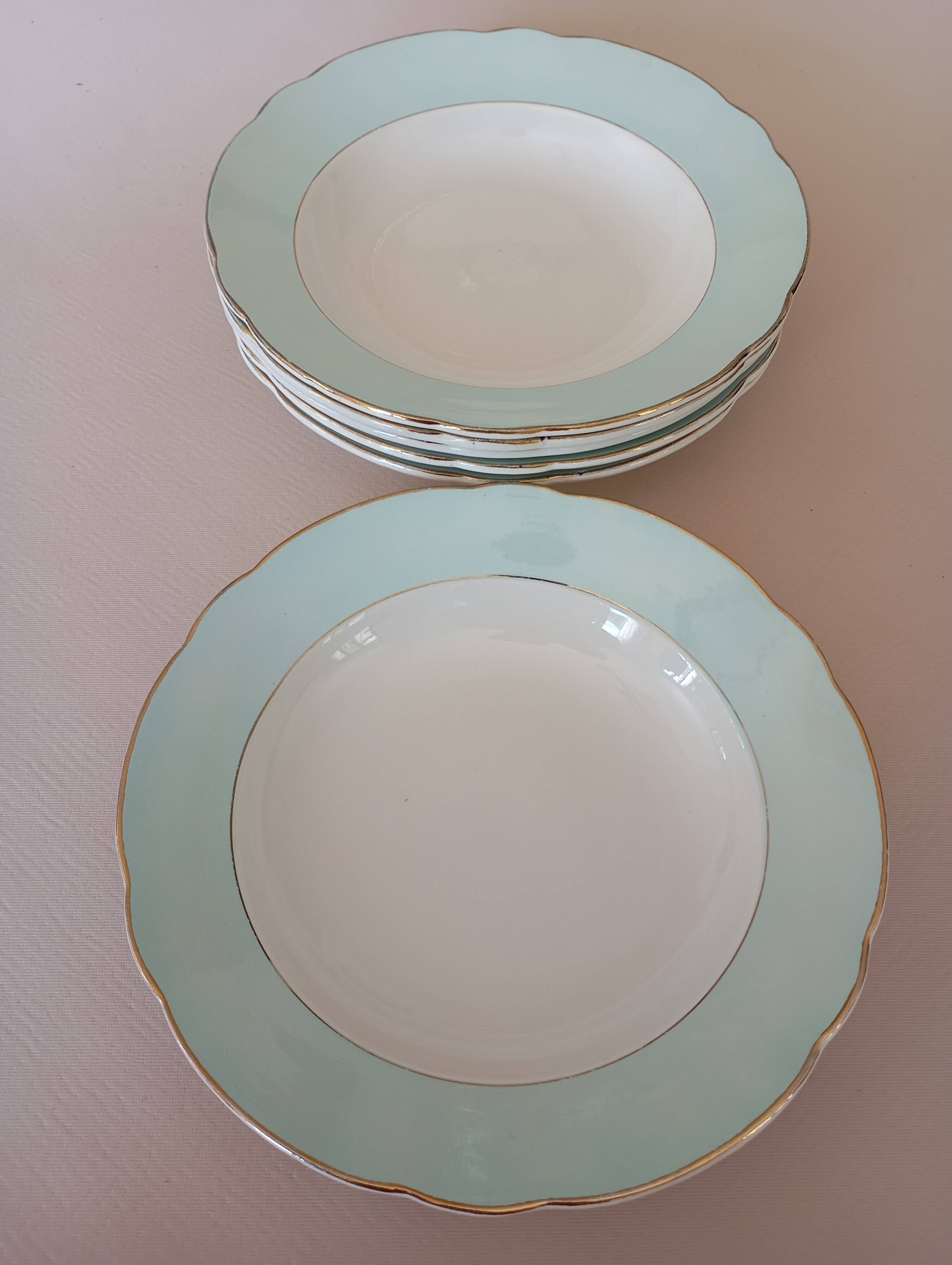 6 soup plates “Henri” Sarreguemines & Digoin