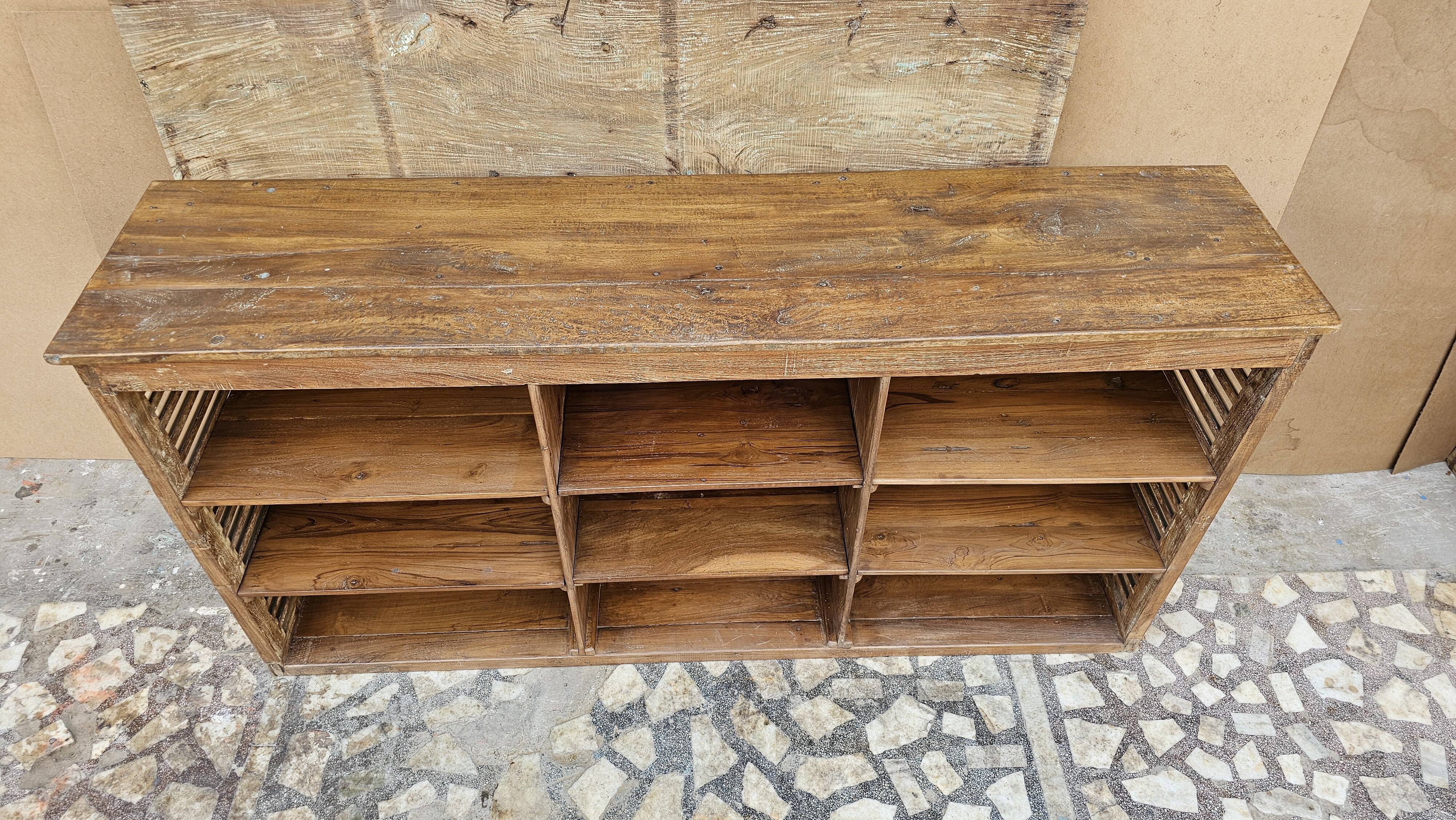 Old teak shop counter from Burma.