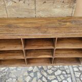 Ancien comptoir de boutiquier en teck birman