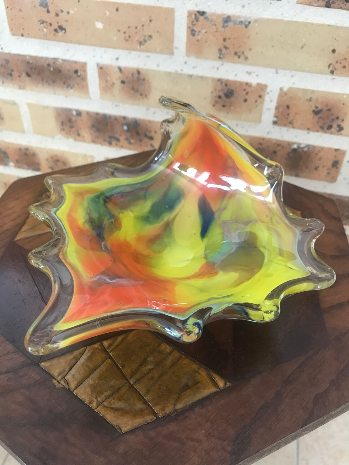 Ashtray, empty Murano glass pocket