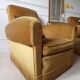 Pair of velvet armchairs