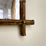 Miroir ancien motif bambou