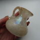 Vase with miniature handle Scavo Seguso Vetri d'Arte iridescent glass Murano 1950