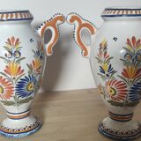 Old pair of vases Henriot Quimper