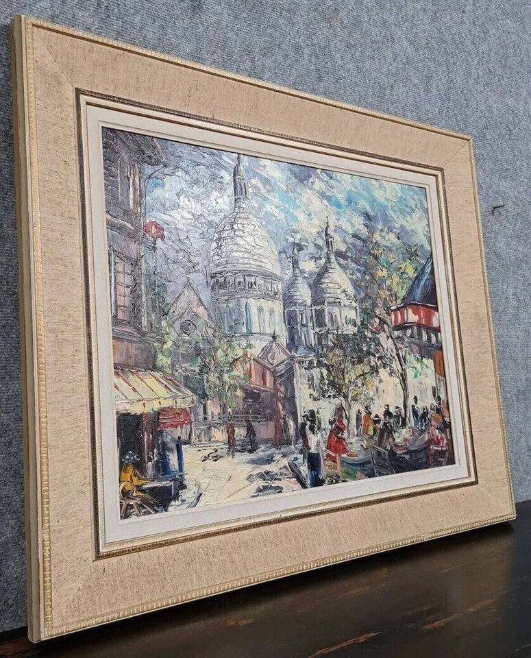 Henri Moreillon XXe / place du Tertre, Montmartre Paris