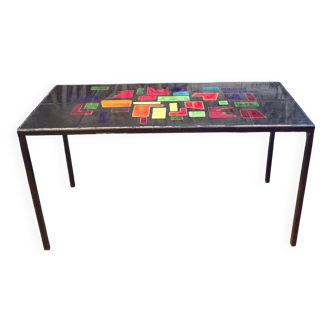 Table basse céramique Vallauris 1960