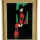 Amleto Dalla Costa, original serigraph framed, Milan Italy 1980s