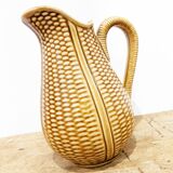 Vintage decanter ('60) pattern "grains of rice". Honey color. In perfect condition.