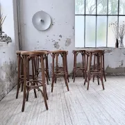 Set of 8 bistro-style bar stools Baumann.