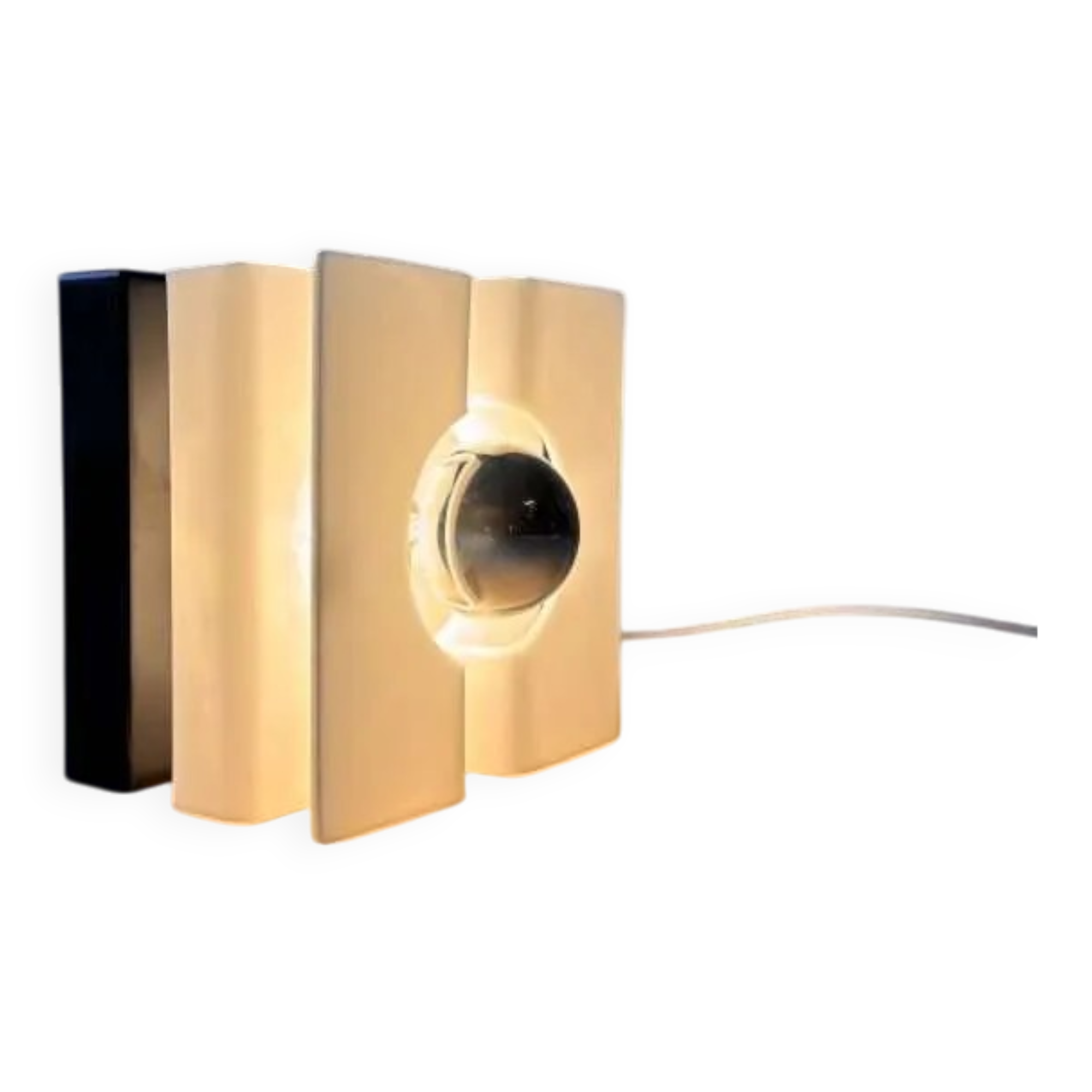 1970s plexiglass wall light