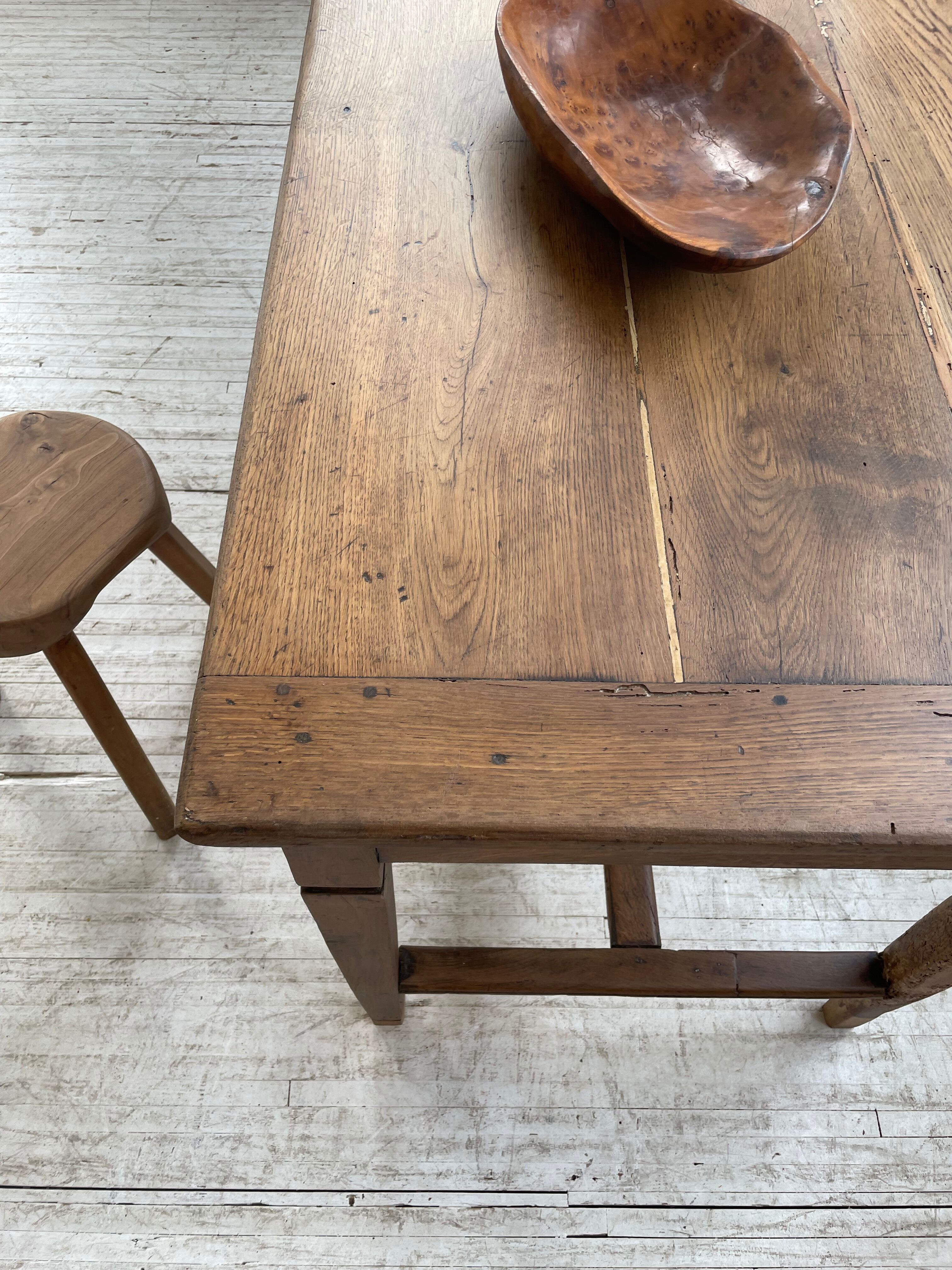 Oak farmhouse table
