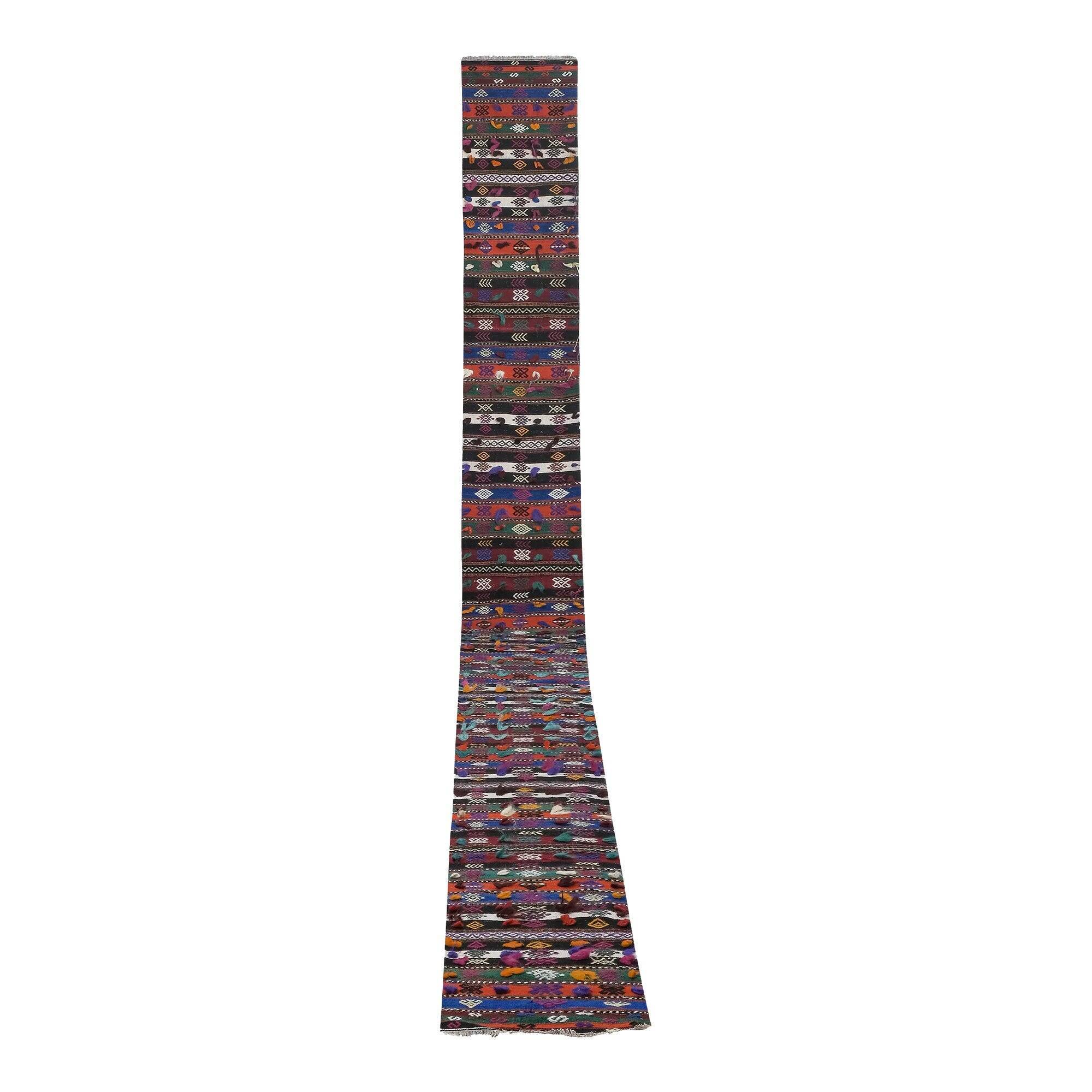 Tapis de couloir turc vintage