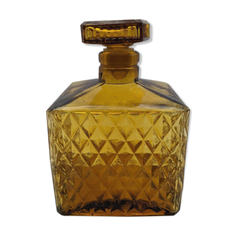 small square carafe, smoked brown