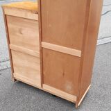 Asymmetrical wardrobe light oak 1950